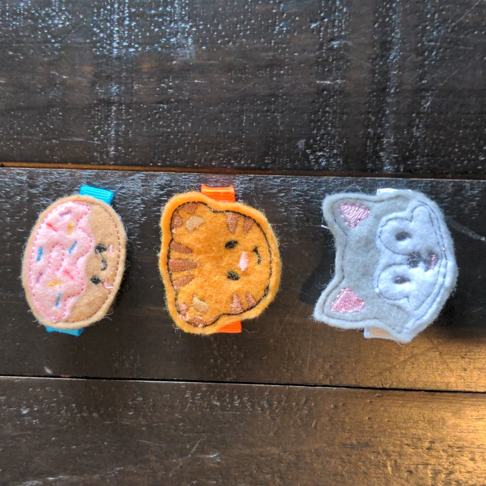 Set of 3 baby hair clips